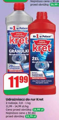 Udrażniacz do rur - żel promocja w Dino