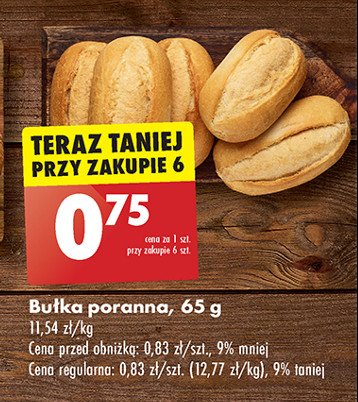 Bułka poranna promocja