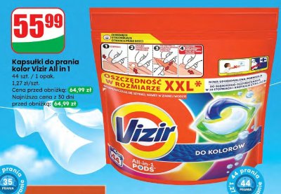 Kapsułki do prania kolor All in 1, 44 szt. promocja w Dino