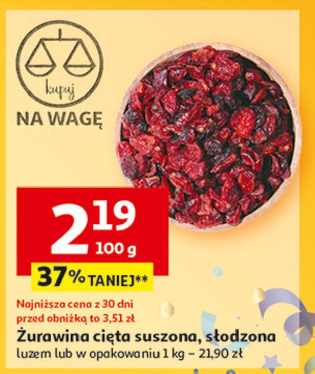 Żurawina cięta promocja w Auchan