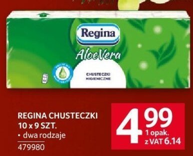 Chusteczki Regina 10 x 9 szt. promocja w Selgros