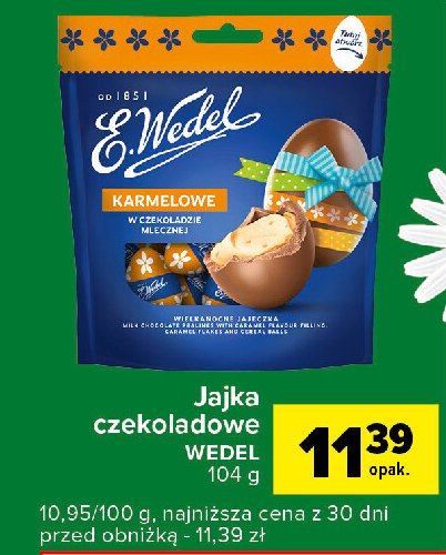 Jajka karmelowe w czekoladzie E. wedel promocja