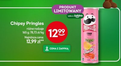 Chipsy Pringles różne rodzaje promocja w Żabka