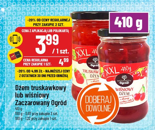 Dżem truskawkowy Zaczarowany ogród promocja w POLOmarket