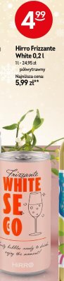 Napój bezalkoholowy Hirro Frizzante White promocja w Żabka
