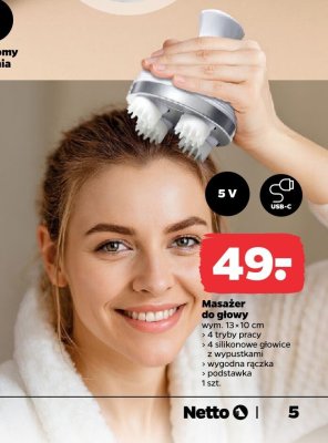 Masażer do głowy promocja w Netto
