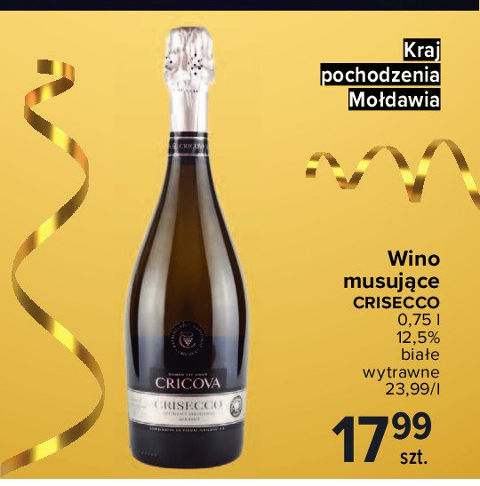 Wino Cricova crisecco promocja