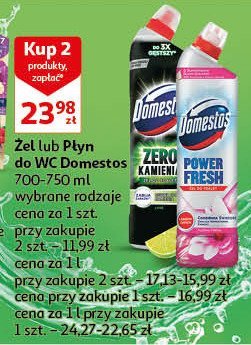 Żel do wc lime Domestos zero kamienia promocja