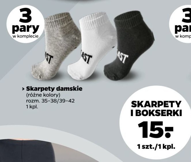 Skarpety damskie 35-38 Everlast promocja w Netto