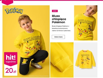 Bluza chłopięca Pokémon promocja w Pepco