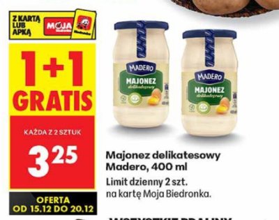 Majonez delikatesowy, 400 ml promocja w Biedronka