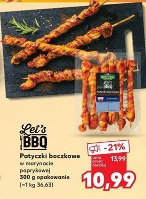 Patyczki boczkowe w marynacie paprykowej K-classic let's bbq promocja