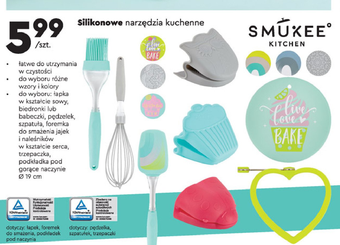 Łapka silikonowa w kształcie biedronki Smukee kitchen promocja