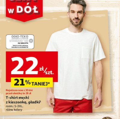 T-shirt męski s-3xl Auchan inextenso promocja