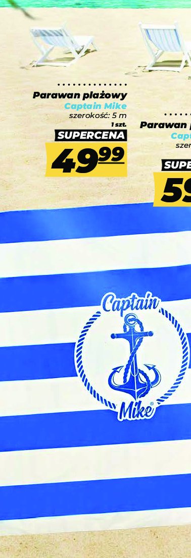 Parawan pla偶owy 5 m Captain mike promocja