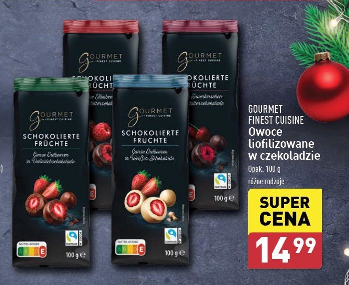 Truskawki w mlecznej czekoladzie Gourmet finest cuisine promocja w Aldi