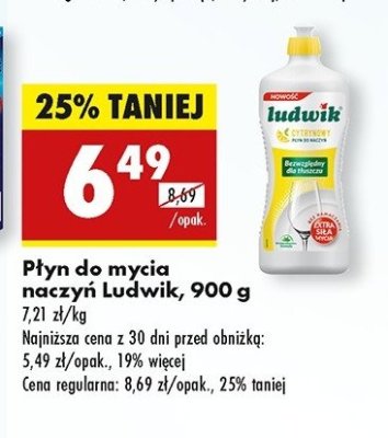 P艂yn do naczy艅 cytrynowy Ludwik promocja