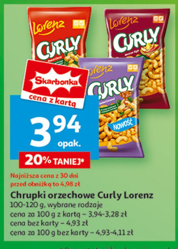 Chrupki mexican style Lorenz curly promocja w Auchan