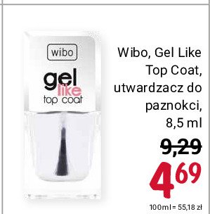 Utwardzacz do paznokci top coat Wibo promocja