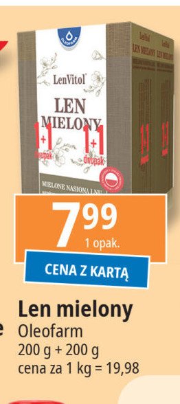 Len mielony Oleofarm promocja