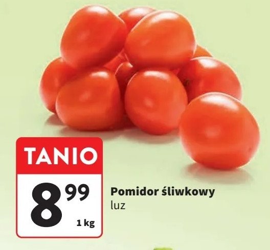 Pomidory śliwkowe promocja