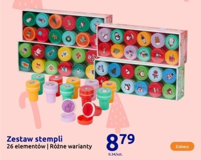 Zestaw stempli 26 elementów różne warianty promocja w Action