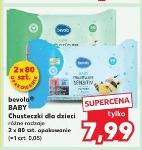 Chusteczki nawilżające dla dzieci mild Bevola baby promocja