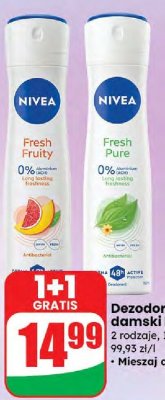 Dezodorant spray damski Fresh Pure promocja w Dino