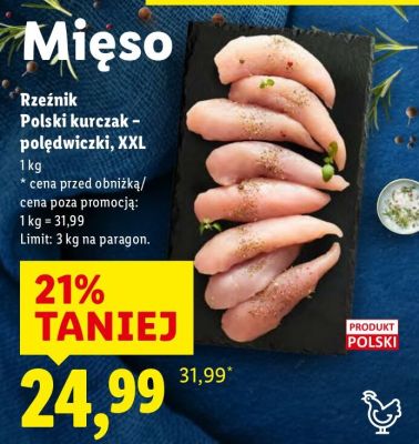 Kurczak Polski - polędwiczki, XXL promocja w Lidl