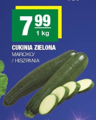 Cukinia zielona Maroko/Hiszpania promocja w SPAR