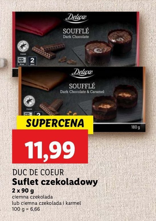 Suflet czekoladowy Deluxe promocja w Lidl