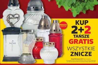 Znicze wszystkie rodzaje promocja w Kaufland