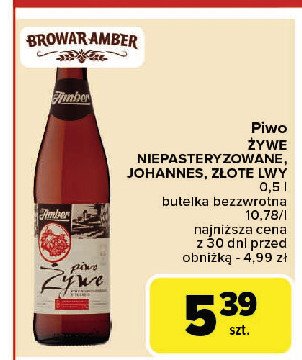 Piwo Johannes promocja w Carrefour Market