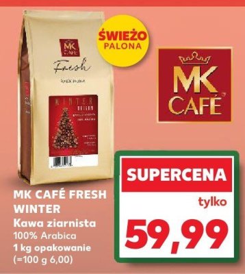 Kawa ziarnista Fresh Winter 1 kg promocja w Kaufland