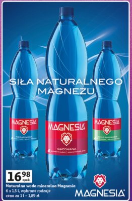 Woda mineralna Magnesia promocja w Auchan
