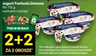 Jogurt Fantasia Danone wybrane rodzaje promocja w Delikatesy Centrum