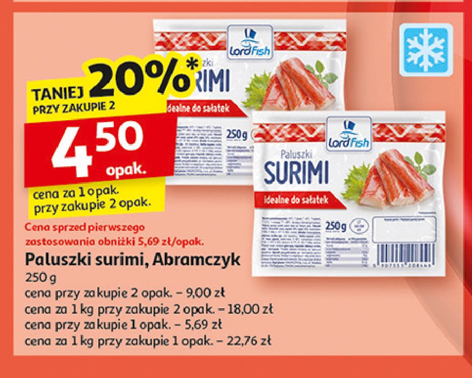 Paluszki surimi Lordfish promocja