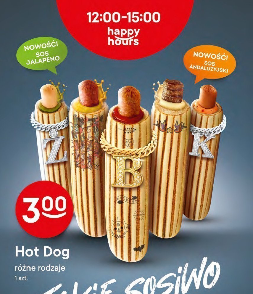 Hot dog z kabanosem Żabka cafe promocja