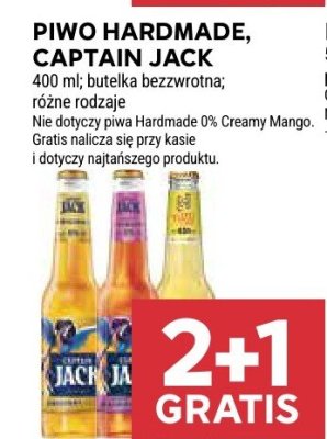 Piwo Hardmade, Captain Jack promocja w Stokrotka