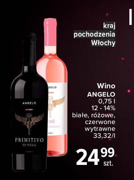 Wino Angelo pinot grigio promocja