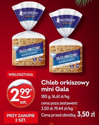 Chleb orkiszowy mini Gala promocja w Żabka