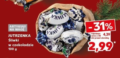 Śliwki w czekoladzie Jutrzenka 100 g promocja w Kaufland