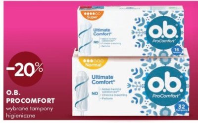 Tampony higieniczne O.B. PROCOMFORT promocja w Super-Pharm
