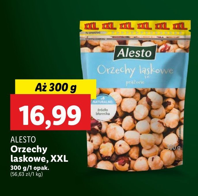 Orzechy laskowe prażone Alesto promocja