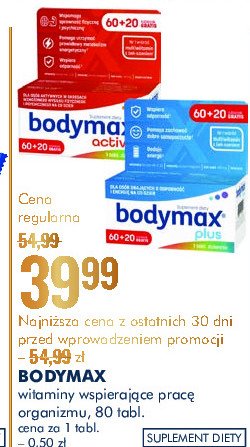 Tabletki Bodymax plus promocja
