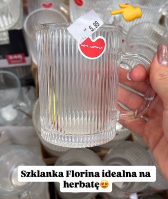 Szklanka ryflowana promocja w Intermarche