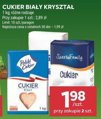 Cukier biały kryształowy Polski Cukier promocja w Stokrotka