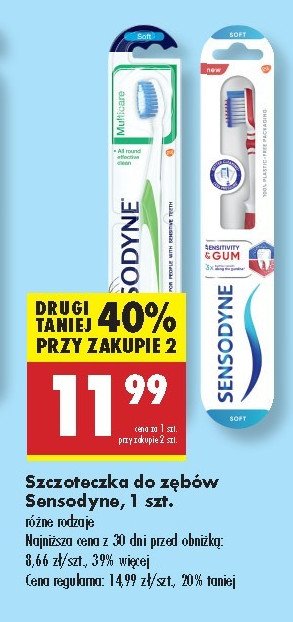 Szczoteczka do zębów soft Sensodyne sensitivity & gum promocja