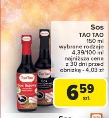 Sos sojowy Tao tao promocja w Carrefour