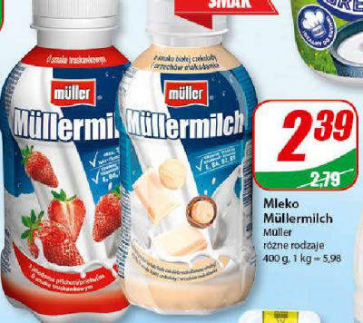 Napój mleczny white choco macadamia Mullermilch promocja
